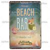 BAR Tin Sign Metal Sign Retro Plaque Home Decor Metal Vintage Man Cave Bar Pub Club Beach Wall Decoration