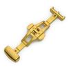 CASSIS Watch Strap D-Buckle PBF D-BUCKLE2 Two Mirror 18mm Gold with Replacement Tool CAYGM2018