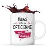 Mug - Thank You - Awesome Optician - Ceramic - 325 Ml - Dishwasher and Microwave Safe