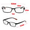 Magnifying Eye Wear Flexible Vision Care +1.00~+4.0 Diopter Eyeglasses Reading Glasses