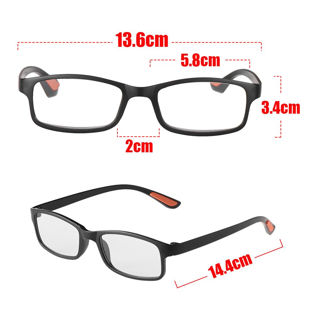 Magnifying Eye Wear Flexible Vision Care +1.00~+4.0 Diopter Eyeglasses Reading Glasses