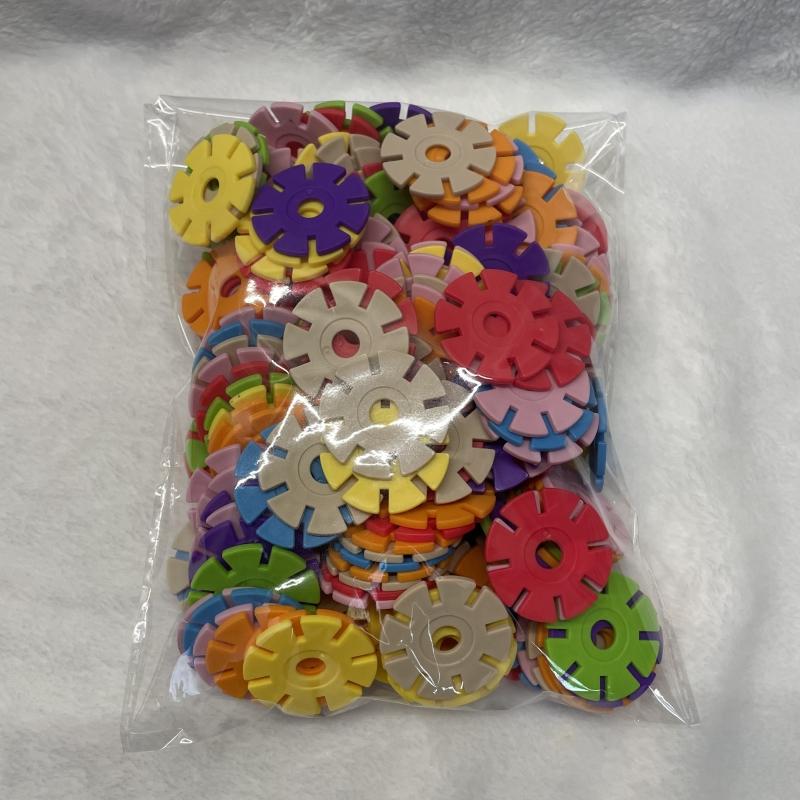 Non-Toxic 400 Bucăți Fulg de Zăpadă Jucărie Educativ Blocuri de Construcție Blocuri Cărămidă Puzzle DIY Jucării Educative Jucării Pentru Copii 6 Până La 10 Ani Copii