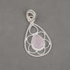 Rose Chalcedony Handmade Gemstone Pendant, 925 Solid Sterling Silver Pendant Antique Jewelry, Pendant For Engagement Gift