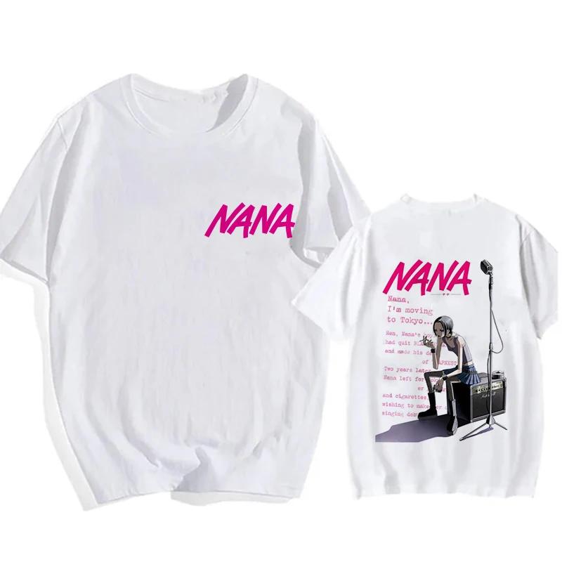 2025 Summer Nana Osaki Gothic Comic Tshirt Mens Funny Tshirt Loose Cotton Top Fashion Hiphop Y2k Tshirt Street Clothes