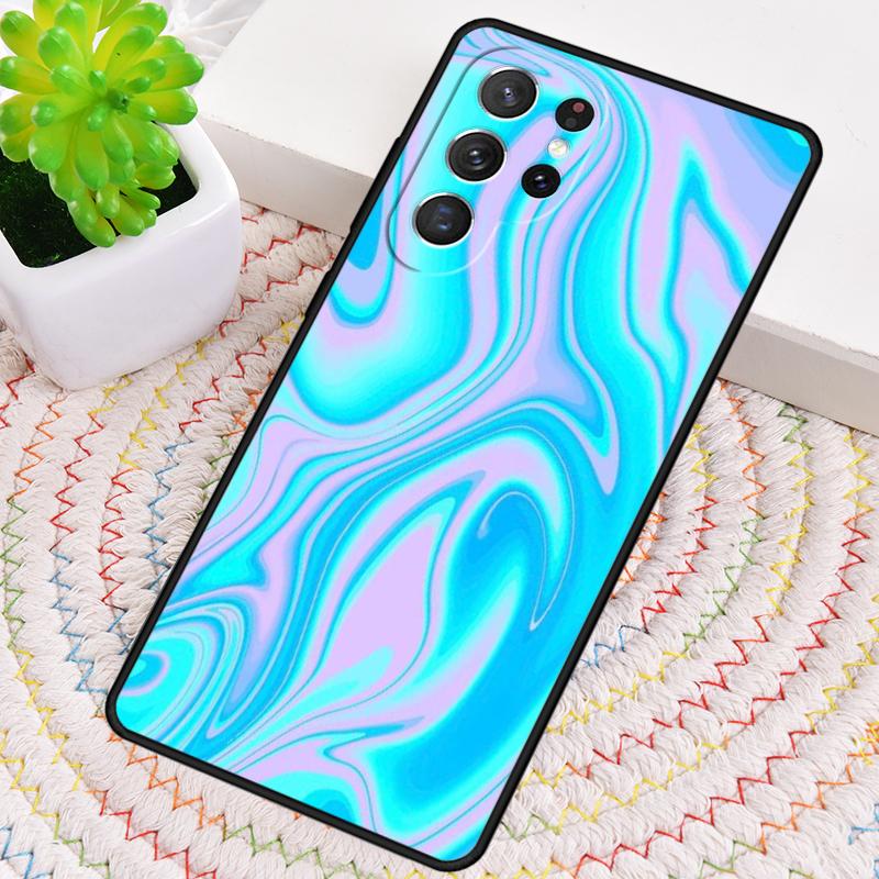 Neongranitmönster Silikonfodral för Telefon för Samsung Galaxy note 10 pro S26 S25 S24 S23 S22 S21 Plus S25Ultra Capa Cover