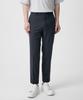 MUSINSA STANDARD Relaxed Tapered Hidden Banding Crop Slacks [Iron Gray]