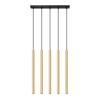 Hanging Lamp Tube Golden Gloss Five-Pointed Pastelo 5Xg9 8W Sl.1198 Sollux Lighting