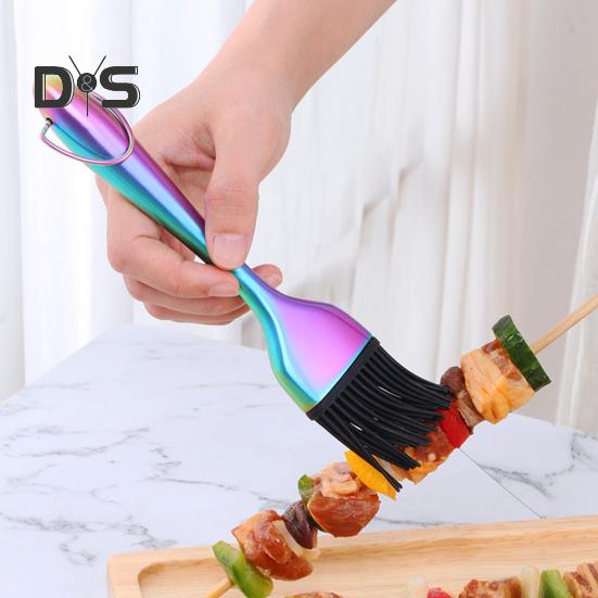 Barbecue Brush Heat Resisting Portable Safe Baking Tool Silicone BBQ Cooking Pastry Oil Brush