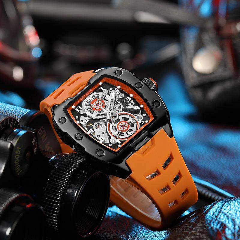 Megel Men's Mechanical Watch Sports Richard Barrel Shape