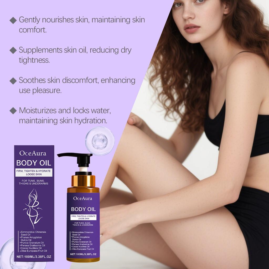 OCEAURA Kroppsfuktighetsolja Milda Ingredienser Kroppsvård Daglig Näring Massagekomfortolja 200 ml