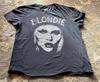 חולצת טי אפורה רוק ניו וייב משנות ה-90 DEBBIE HARRY "Blondie" מידה: מידה L לאישה