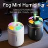 New Humidifier Household Car Fog Volume Mute Small LED Colorful Atmosphere Lamp Desktop Mini Humidifier For Bedroom Office Car