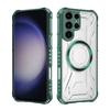 KEYSION Transparente magnetische Hülle für Samsung S22 S23 Ultra 5G S23+ Stoßfeste Handy-Rückseite für für Galaxy S23 S21 S20 FE 5G