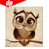 Tier Eule Diamant Stickerei 5D DIY Diamant Malerei Kreuzstich Bild voller runder Diamant