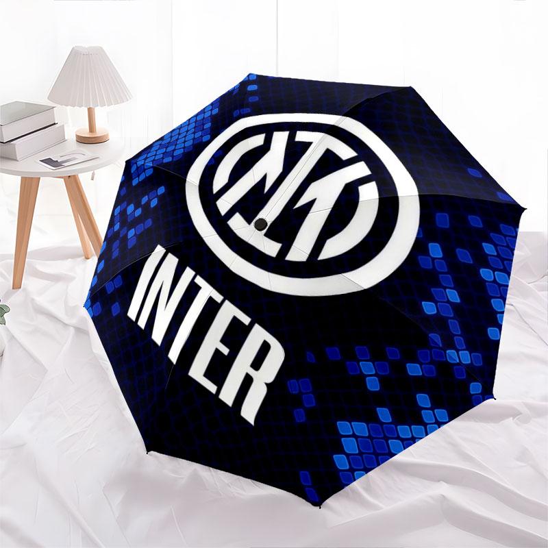 Inter Milan, Automatic Folding Umbrella, Portable and Foldable Design, 8 Ribs, a Christmas or Birthday Gift.