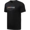 Li Ning Wade Series Reflective Letter Quick-Dry Sports Crew Neck Short Sleeve T-Shirt Men Tops Black ATSR287-1