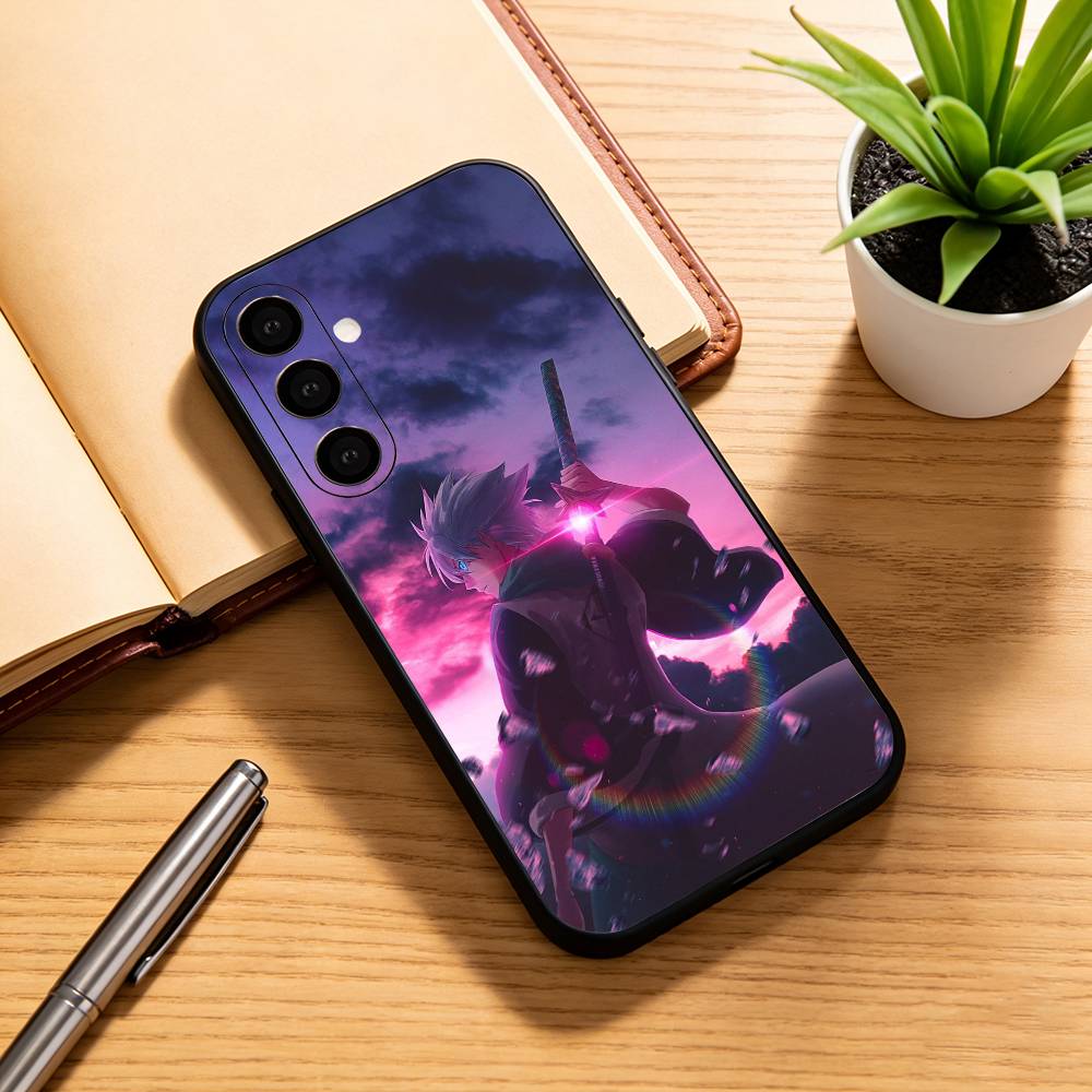 Toshiro Hitsugaya Ice Dragon Bleach Anime Phone Case For Samsung Galaxy A73,A72,A71,A70,A53,A52,A51,Others Soft Black Cover