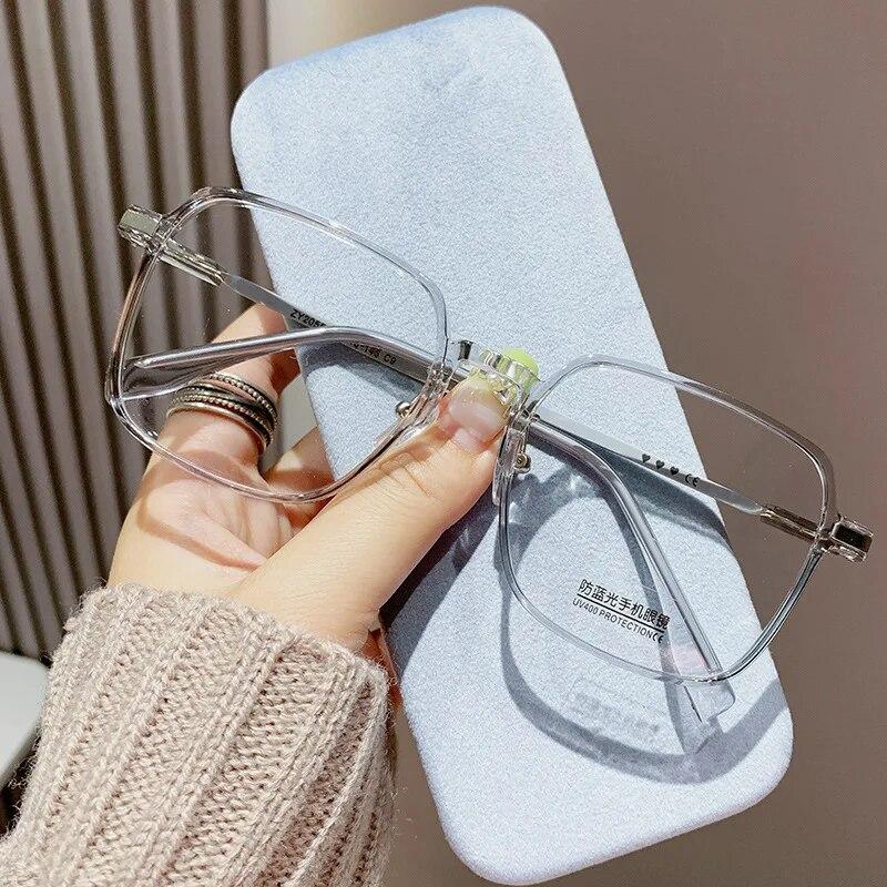 5 Colors Vintage HD Reading Glasses Trendy Men Women's Far Sight Presbyopia Eyewear Luxury Blue Light Blocking Diopter Glasses