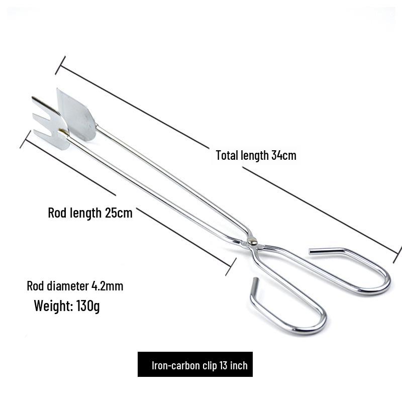 Extended Charcoal Tongs for Outdoor BBQ and Household Stove
