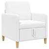 Storage Sofa In White 72 X 78 X 87 Cm Polyester