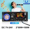 Amplificator 200W Bluetooth 5.3 DIY Placă Decodor MP3 WAV DC 12V 50W 100W Wireless Auto USB Player MP3 Slot Card TF USB FM cu Microfon