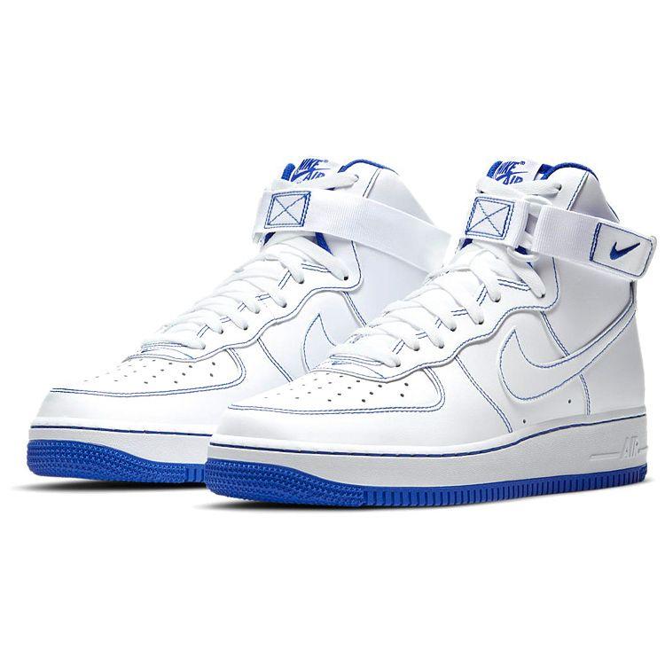 Nike Air Force 1 High Royal Blue Men Sneakers White CV1753-101