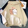 Tecknad Panda Bubu Dudu Damhuvtröja Parhuvtröja Harajuku Tryckt Huvtröja Långa Ärmar Fleece Vardaglig Streetwear