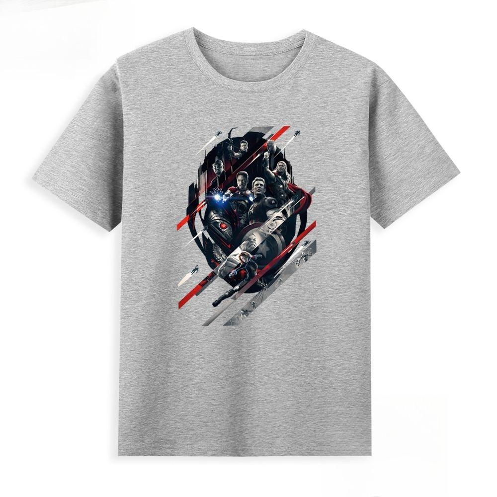 Genuine The New Avengers Iron Man Captain America Hulk Printed T-shirt Casual Men's And Women's Short SleevesJacket