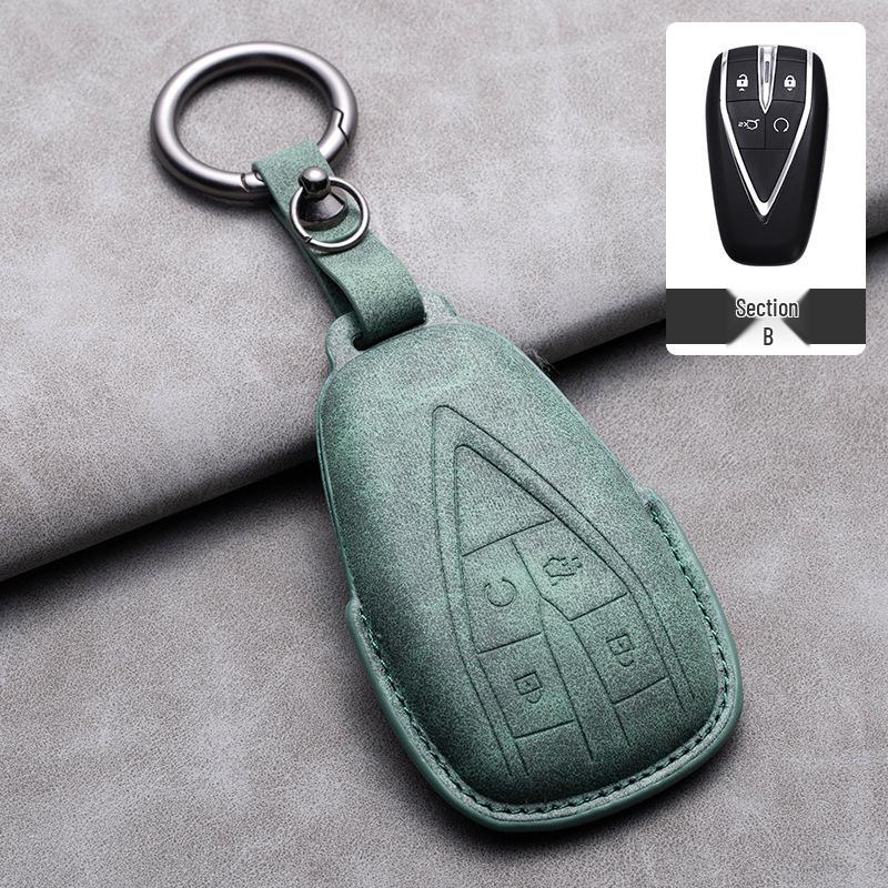 Changan Automobile Key Cover for Cs75Plus, Cs55Plus, YiDong, Cs35 - Lambskin