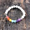 Stunning 2020 New Black Stone Synthetic Yoga Bracelet Featuring Colorful Elephant Design