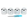 4Pcs Guitar Tone Volume Knob Professional Metal Potentiometer Hat Cap Parts Accessories with Slot