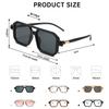 Brand Designer Square Sunglasses Women Men Shades Sun Glasses Female Fashion Rectangle Rivet Glasses