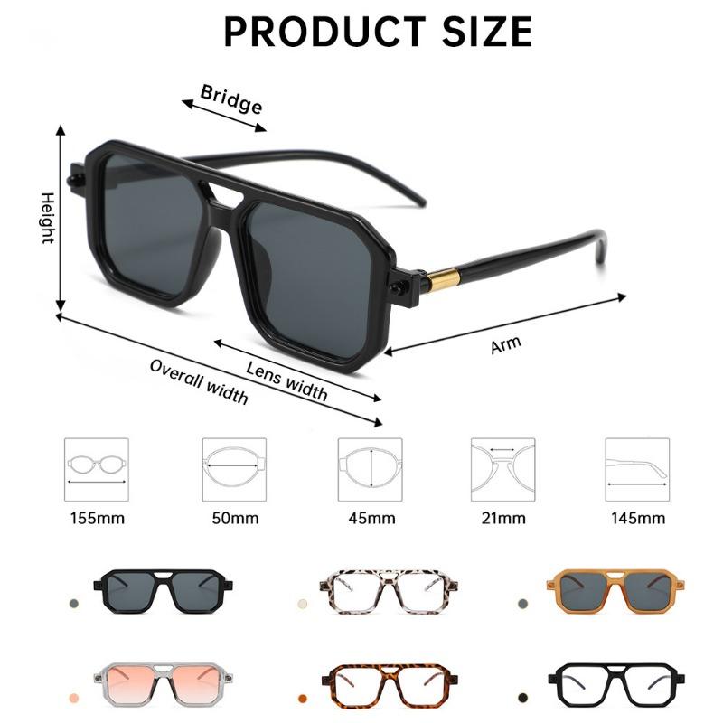 Brand Designer Square Sunglasses Women Men Shades Sun Glasses Female Fashion Rectangle Rivet Glasses