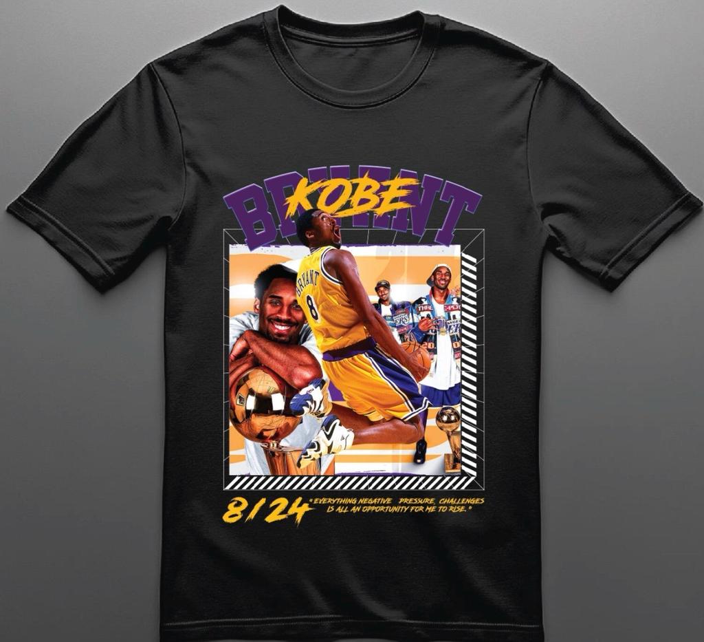 Kobe Bryant X “8/24” Men's T-shirt Unisex Black Tee