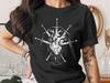 Gothic Anatomical Heart T-Shirt with Swords | Dark Academia Bleeding Heart Tee | Witchy Occult Graphic Shirt Gift