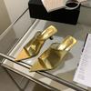 Luxury High Heels Slippers Women's Sandals Pointed Toe Elegant Shoes 2025 Pumps Slides New Trend Party Flip Flops Mujer Zapatos