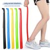 Buntes extra langes, dickes Plastik-Schuhlöffel - Kein Verbiegen, Ideal für Senioren & Schwangere, Einfach aufhängbarer Schuhheber