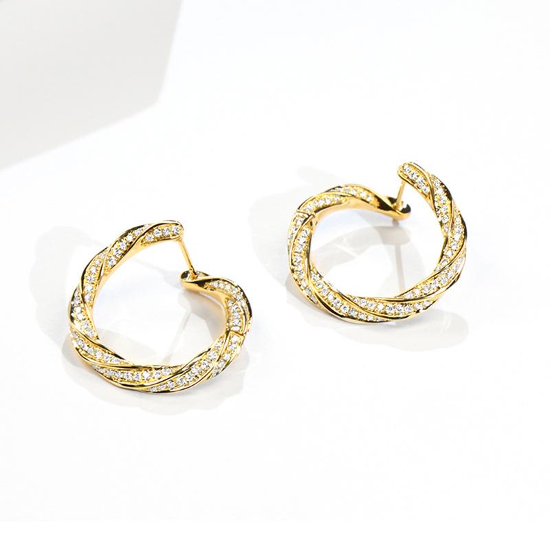 Fashion Copper Alloy Zircon Jewellery Drop Earrings For Women Wedding Party Gifts