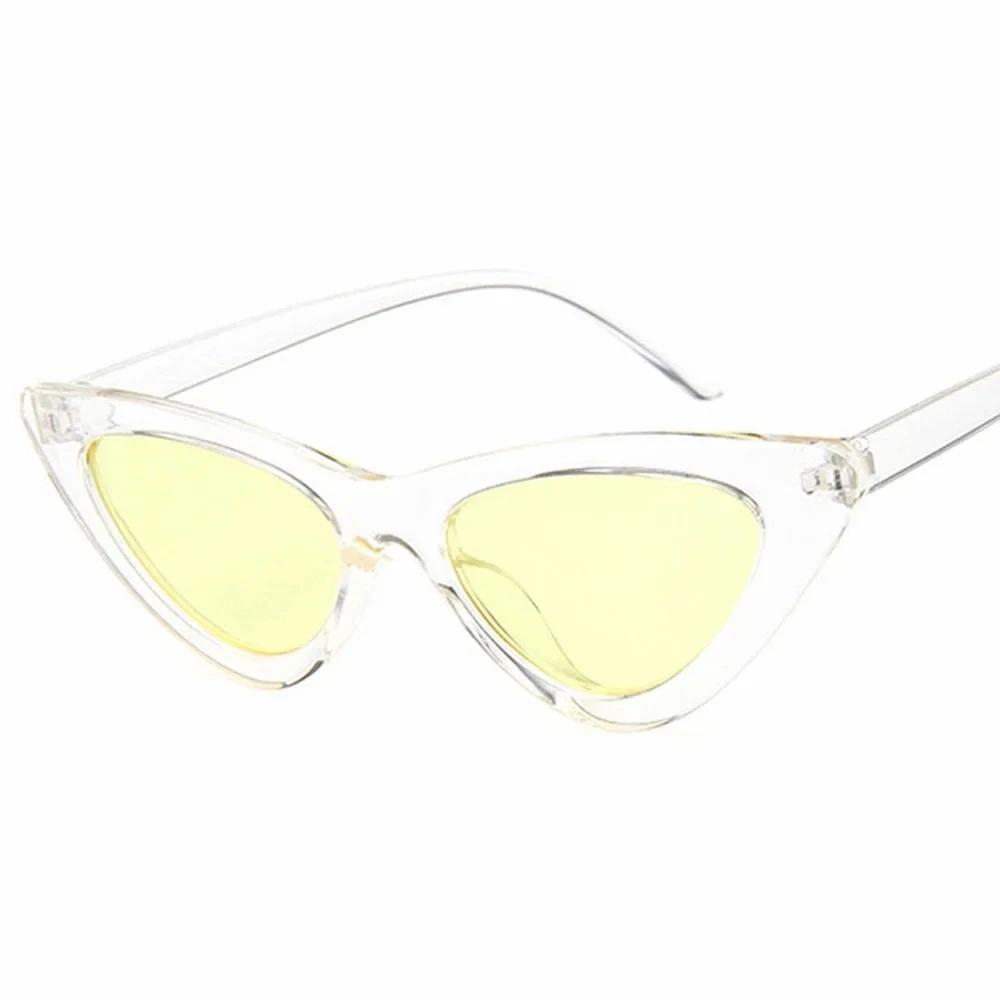 Klassieke Vintage Cat Eye Zonnebril voor Dames Sexy Retro Kleine Kattenoog Zonnebril Merk Designer Stijl Kleurrijke Bril voor Vrouwen Oculos De Sol