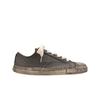Maison Mihara Yasuhiro General Scale Past Sole 6-hole Over Dyed Canvas Low-top Sneakers Dark Gray