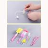7pcs Head 360-degree Washing Baby Nipple Rotating Clean Sponge Bottle Brush