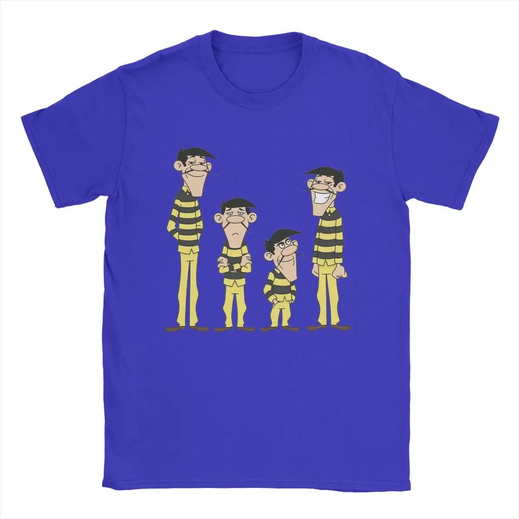 The Daltons Lucky Luke Men T Shirt Novelty Tees Short Sleeve Round Neck T-Shirts 100% Cotton New Arrival Clothing