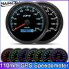 110MM GPS Speedometer With GPS Antenna for 12V 24V Car Boat Marine 30/60/80/120/200KMH MPH Speed Gauge Odometer 7 Colors