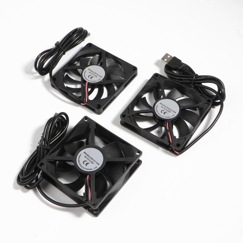 80Mm Fan 8010 8015 8025 5V USB Connector Quiet Cooling Fan For DIY Cooling Router Game TV Box Power