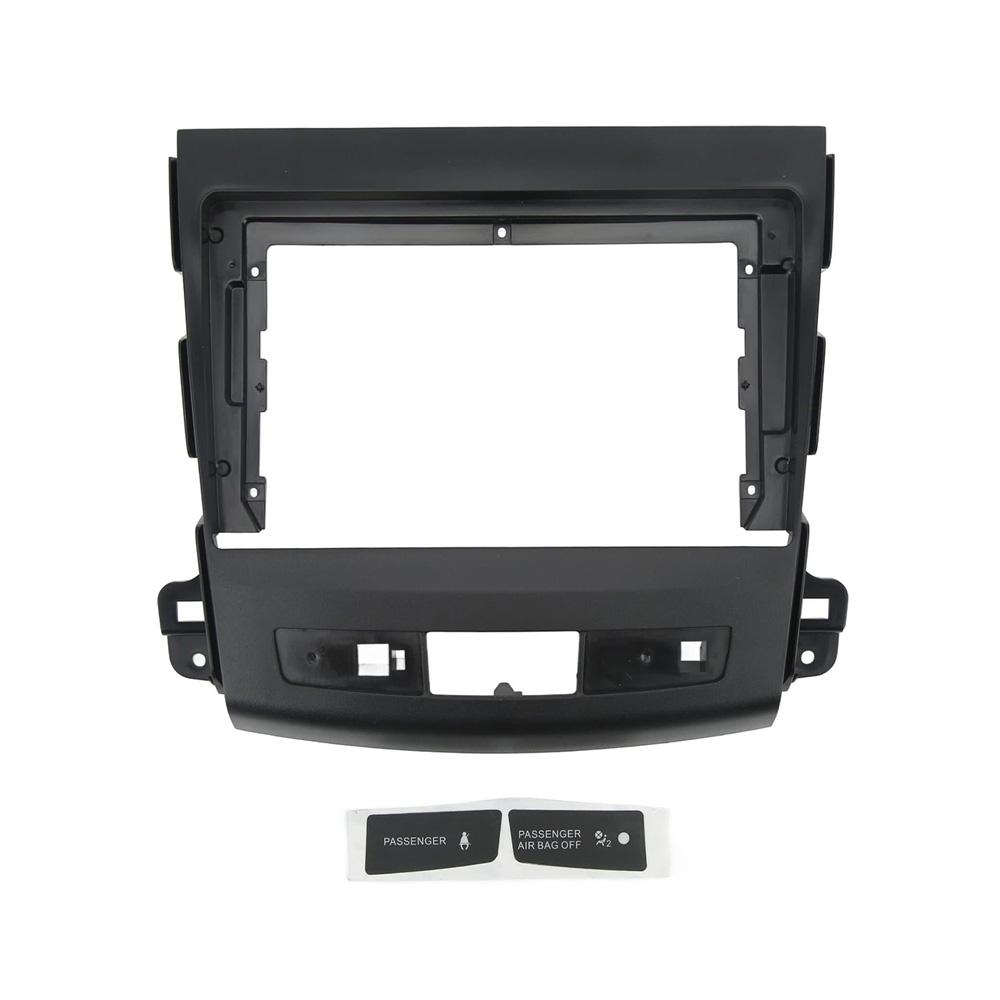 9''Car Fascia Radio Panel Facia Console Adapter Cover Trim Frame For Mitsubishi