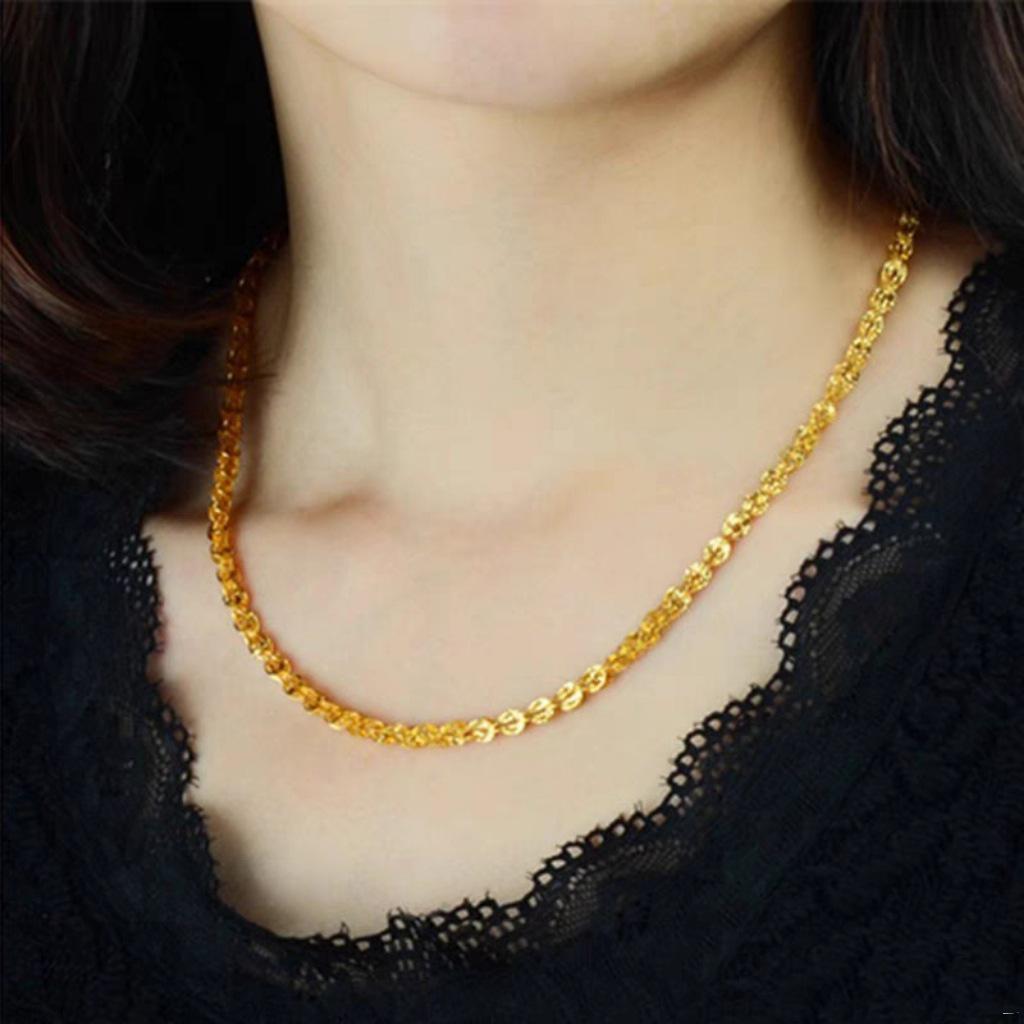 Collana Retro Design Francese Placcata Oro 18K per Donna