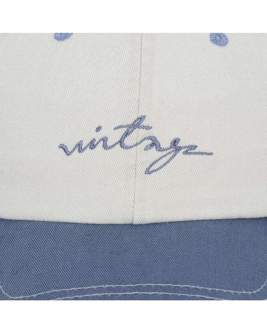 Padeu Washed Ball Cap Cream/Blue