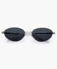 Likkeullou Rc Stainless Steel Epoca Sunglasses Silver Black