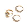 Micro-Set Zircon Ring, Personalized Fashion Temperament, Ring Jewelry, Women'S Ring Set.