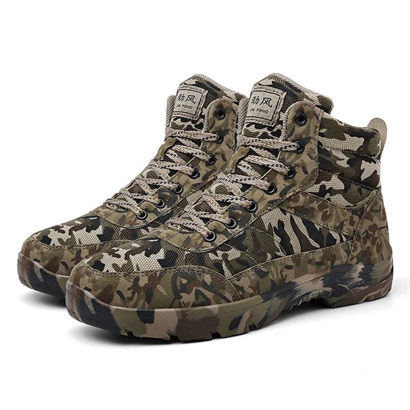 Herrkängor Vinterstridsstövlar För Män Utomhus Sport Klättra Berg Terräng Camouflage Herr Sneakers Masculinos